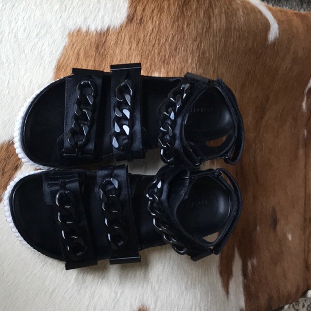 Black  wedge sandals